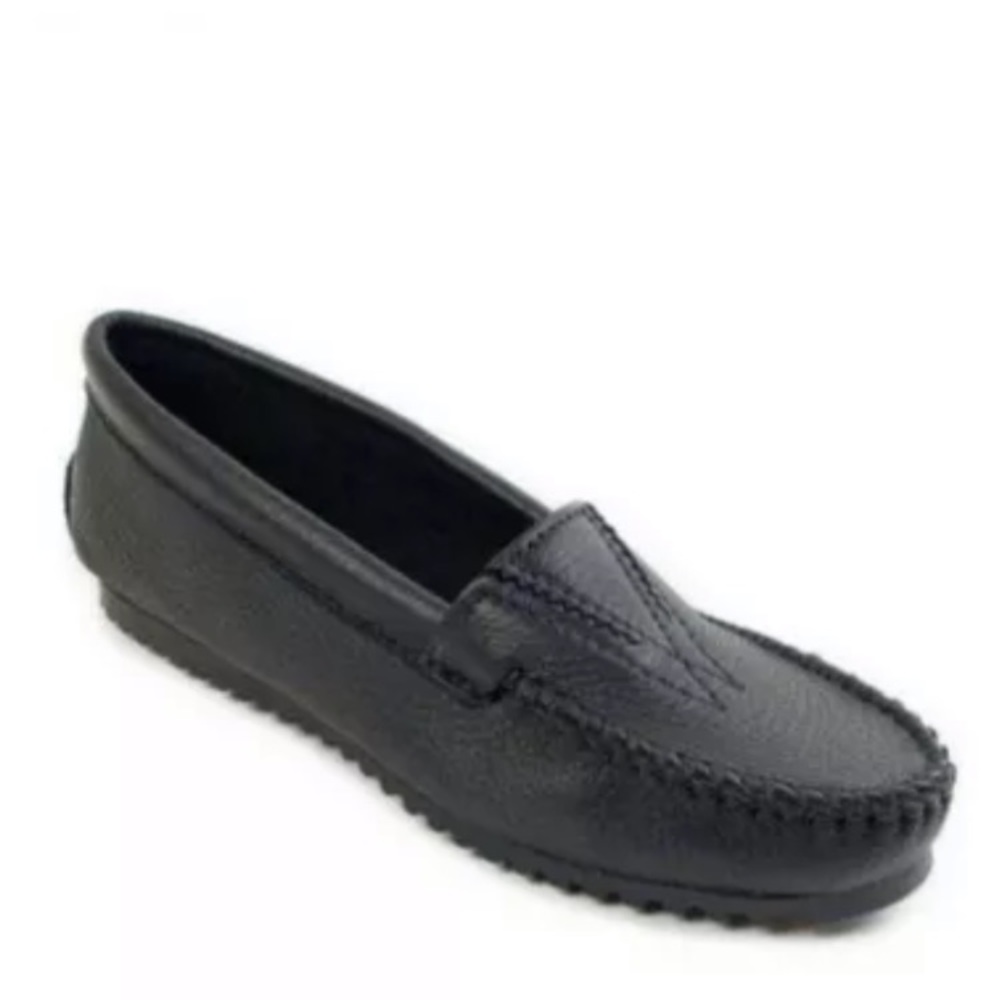 Minnetonka Moccasin Deerskin Gore Front sz 9